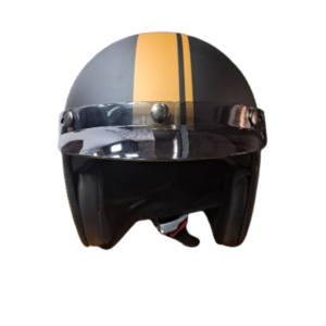 Axor Retro Jet Leather Helmet | Handmade | Fiberglass Shell