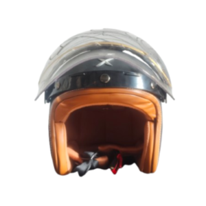 Axor Jet Open Face Helmet | Fiberglass Shell | Vintage Style