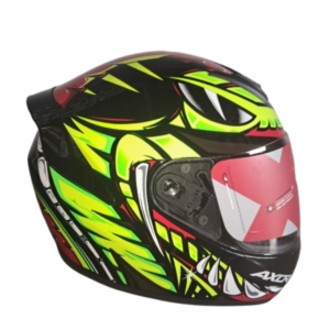 Axor Rage Python Helmet | ECE 22.05 DOT ISI | Black Grey ABS
